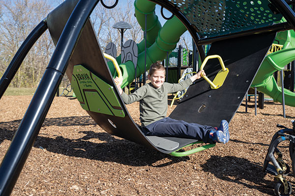 child in playground